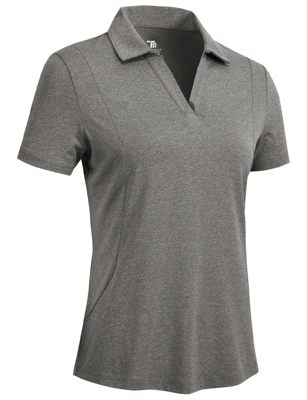 Rdruko Women's Golf Shirts Short Sleeve Dry Fit Polo V Neck Collared Shirts