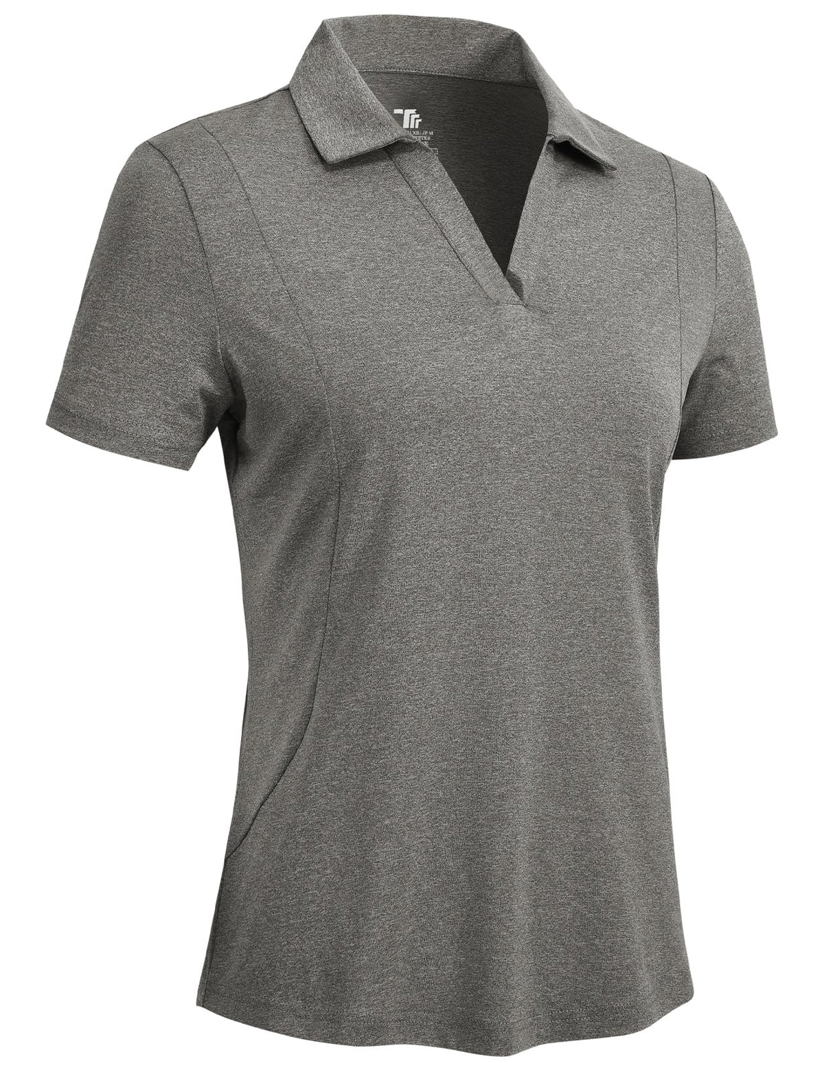Rdruko Women's Golf Shirts Short Sleeve Dry Fit Polo V Neck Collared Shirts
