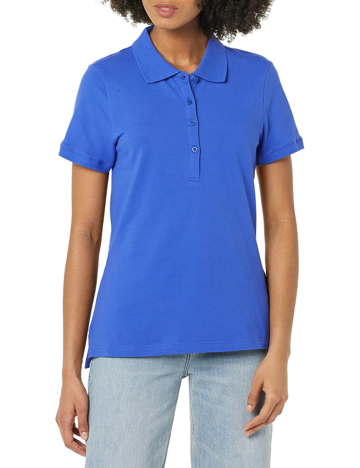 Amazon Essentials Women's Short-Sleeve Collared Polo Shirt (Available in Plus Size)