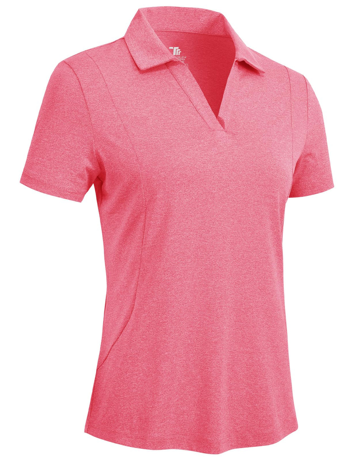Rdruko Women's Golf Shirts Short Sleeve Dry Fit Polo V Neck Collared Shirts