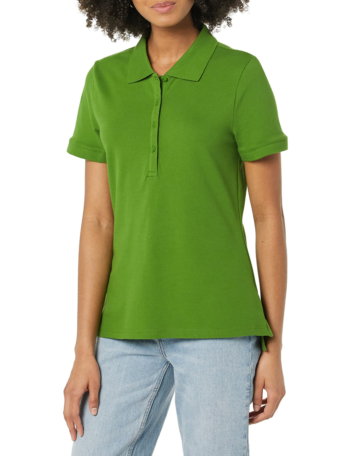 Amazon Essentials Women's Short-Sleeve Collared Polo Shirt (Available in Plus Size)