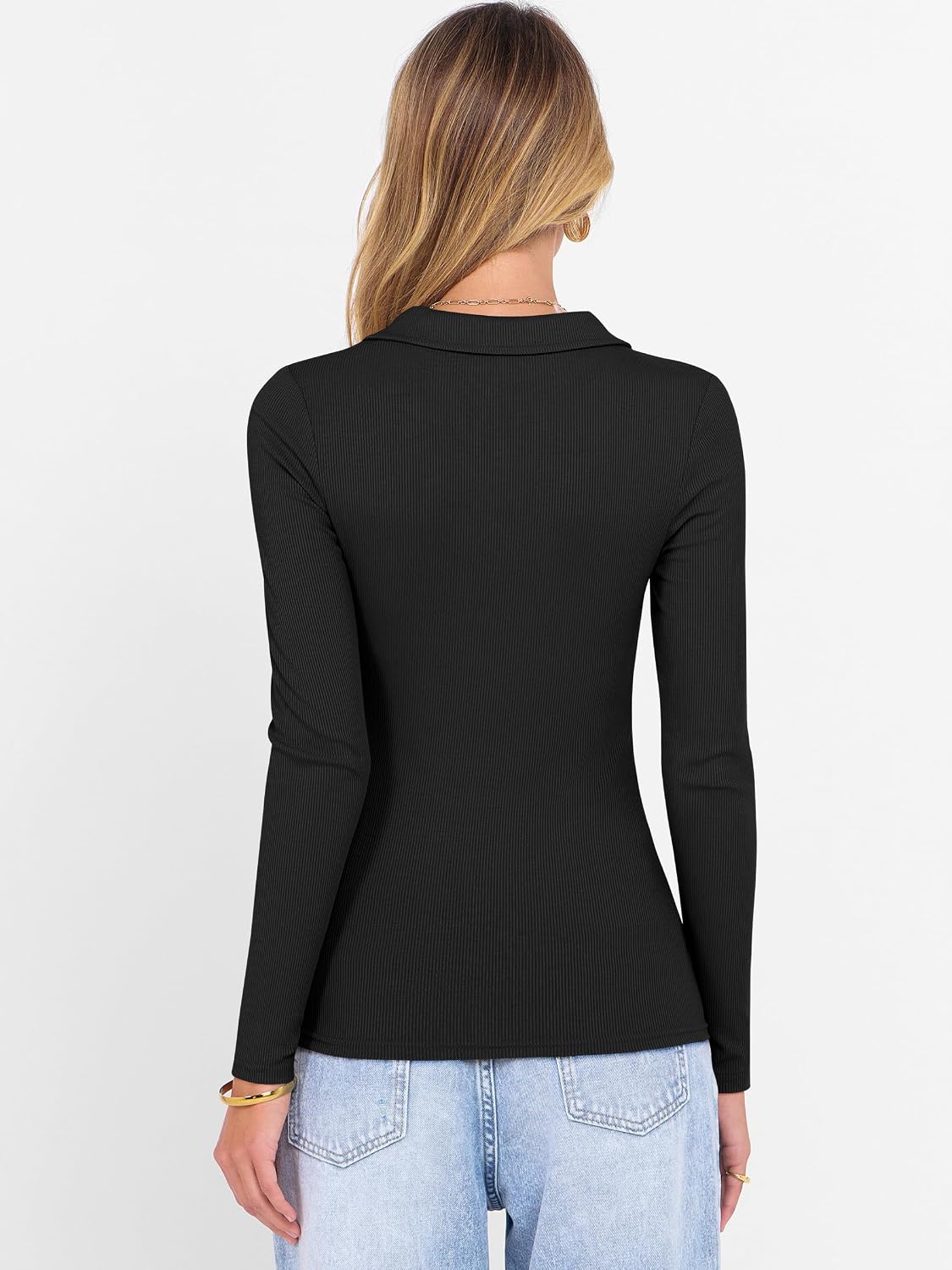 ANRABESS Women Long Sleeve Polo Shirts Business Casual Top Fall Outfits
