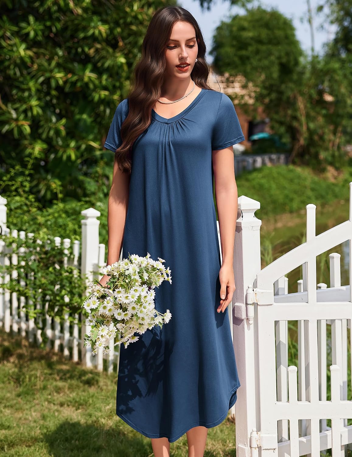 Ekouaer Long Nightgowns for Women 3 Pack House Dress Plus Size Moo Moos