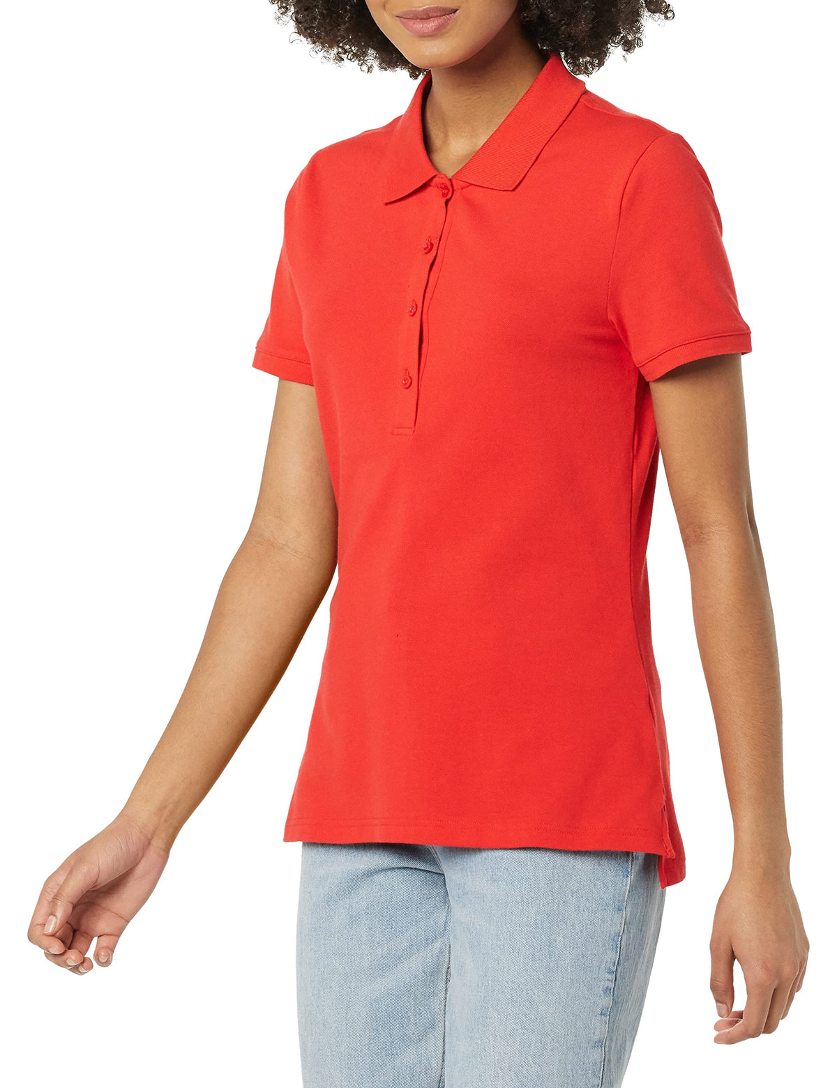 Amazon Essentials Women's Short-Sleeve Collared Polo Shirt (Available in Plus Size)