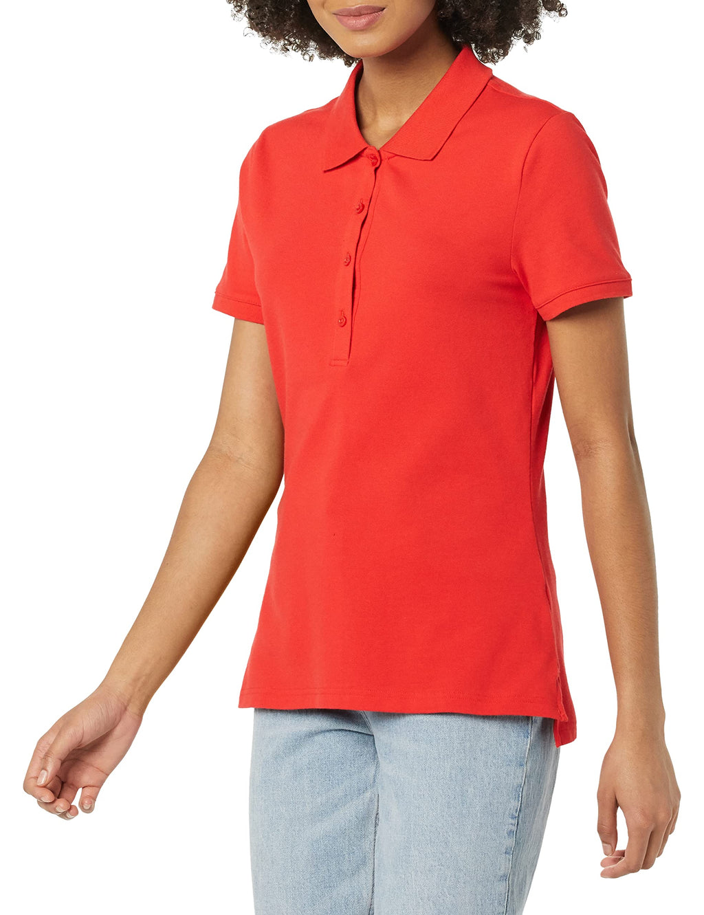 Amazon Essentials Women's Short-Sleeve Collared Polo Shirt (Available in Plus Size)