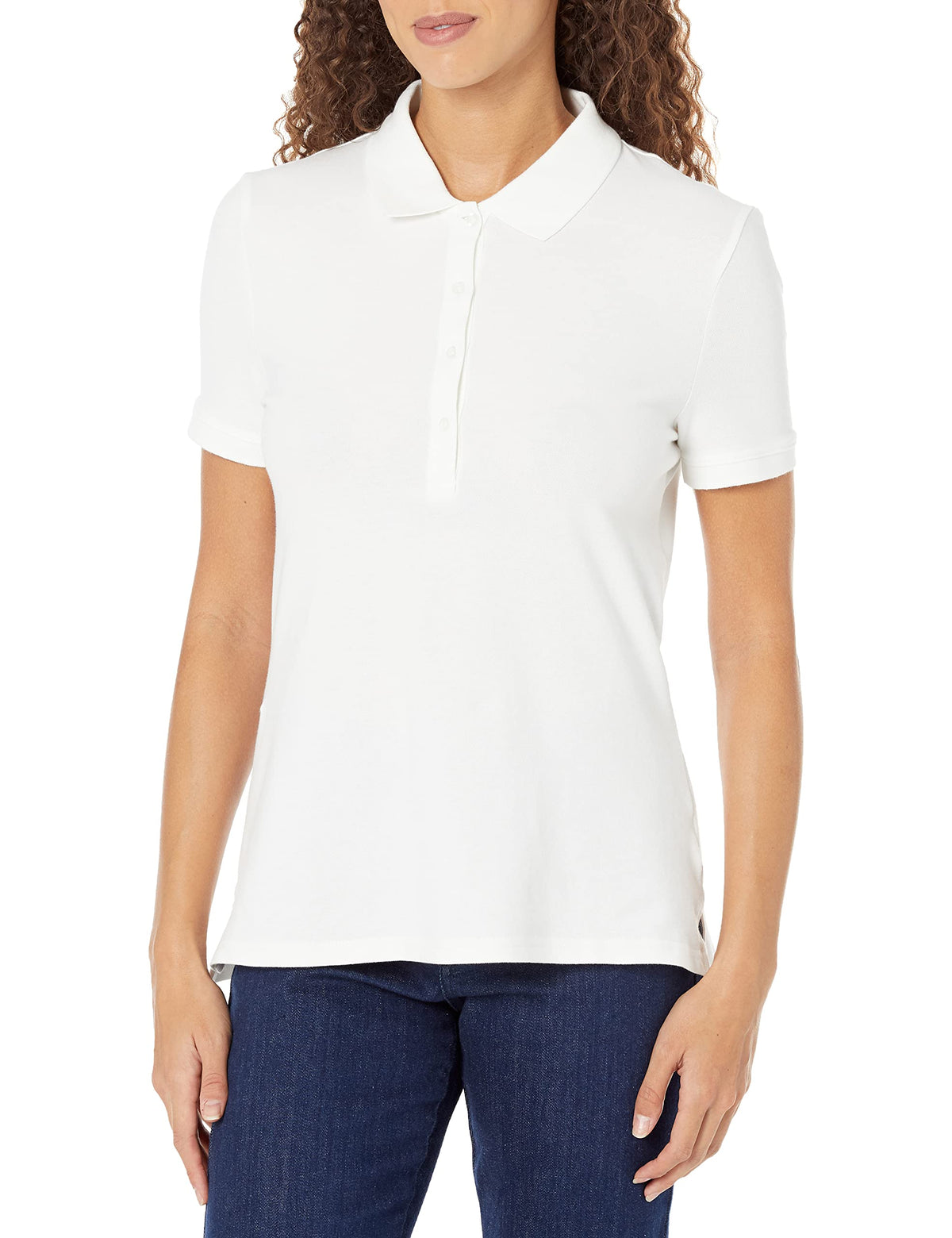 Amazon Essentials Women's Short-Sleeve Collared Polo Shirt (Available in Plus Size)