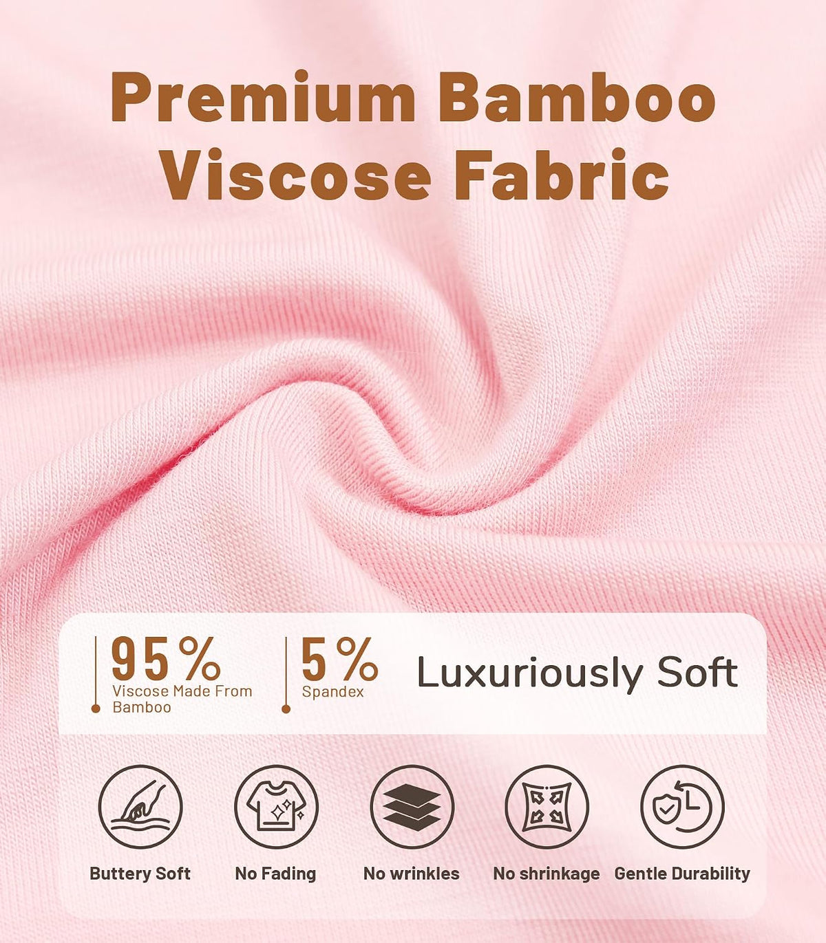NACHILA Bamboo Viscose Nightgowns for Women Cooling Short Sleeve Sleepshirt