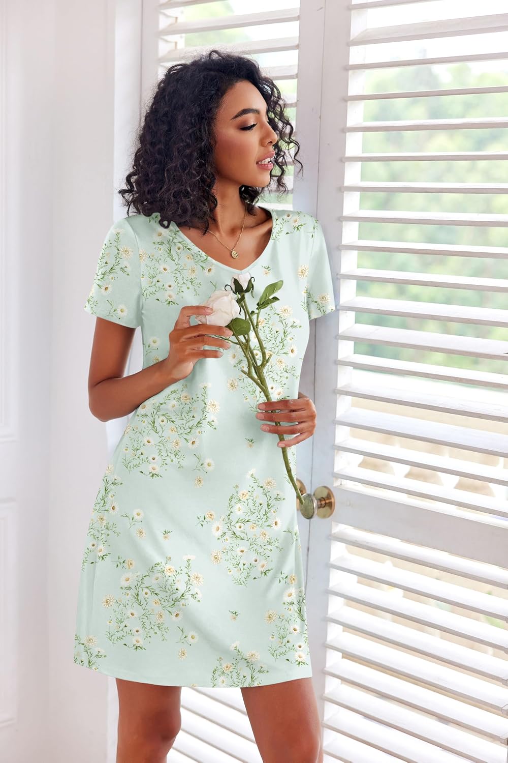 Ekouaer Cotton Nightgowns for Women 3 Pack Sleepshirts Tshirt Night Gown