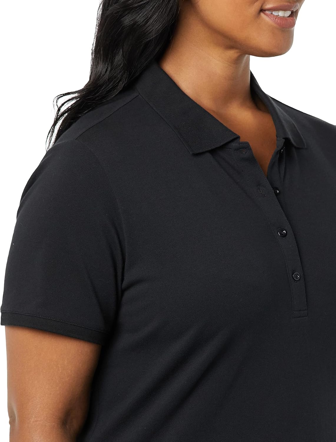 Amazon Essentials Women's Short-Sleeve Collared Polo Shirt (Available in Plus Size)