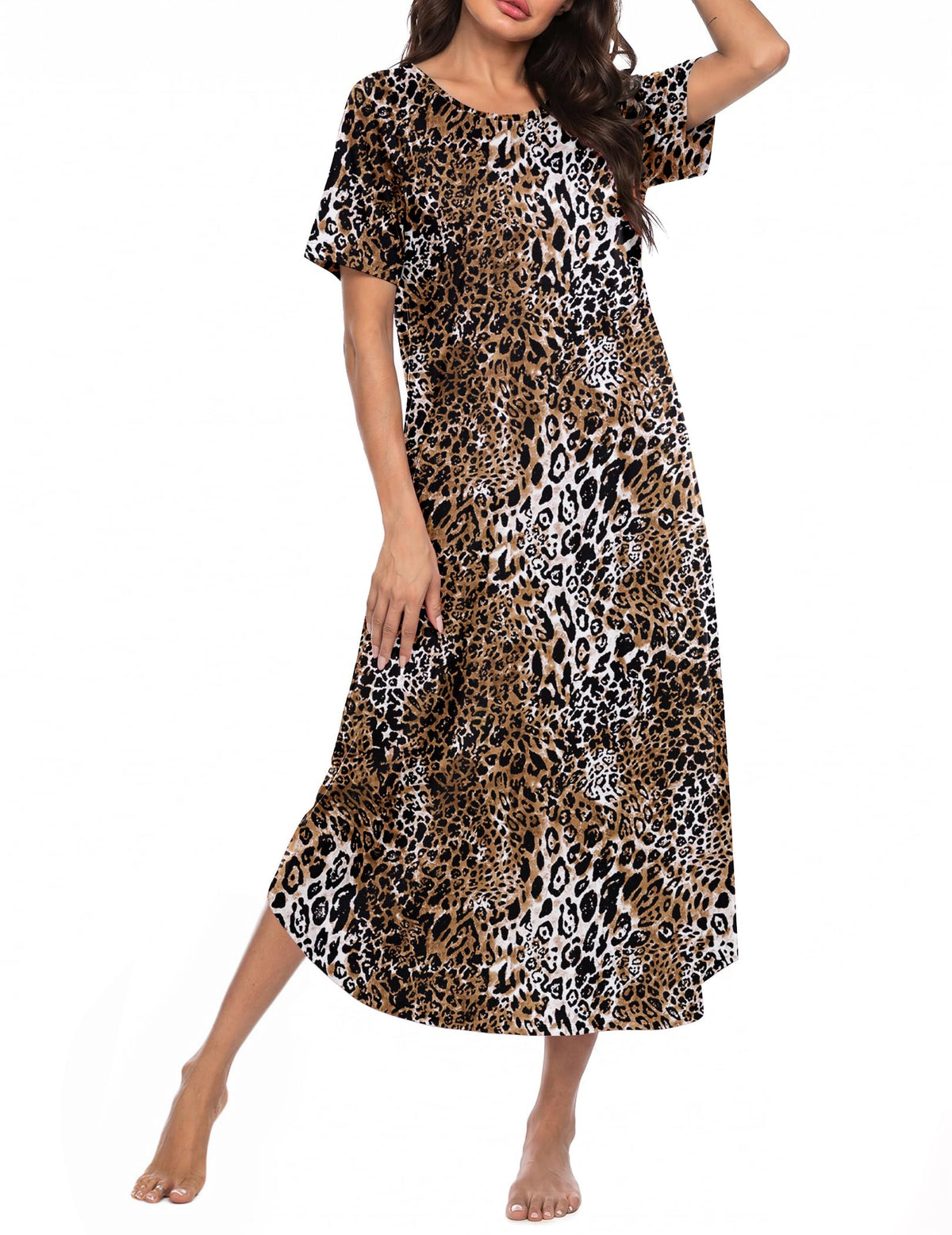 Ekouaer Nightgowns for Women Bamboo Viscose Night Gown Long Sleepshirts