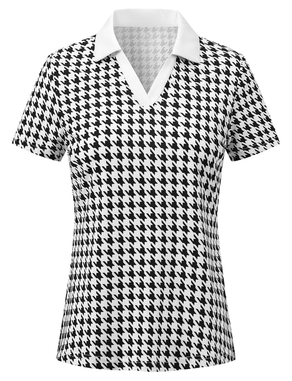 BGOWATU Women's Short Sleeve Golf Tennis Polo Shirts V Neck Collared Workout Tops UV Protection Dry Fit