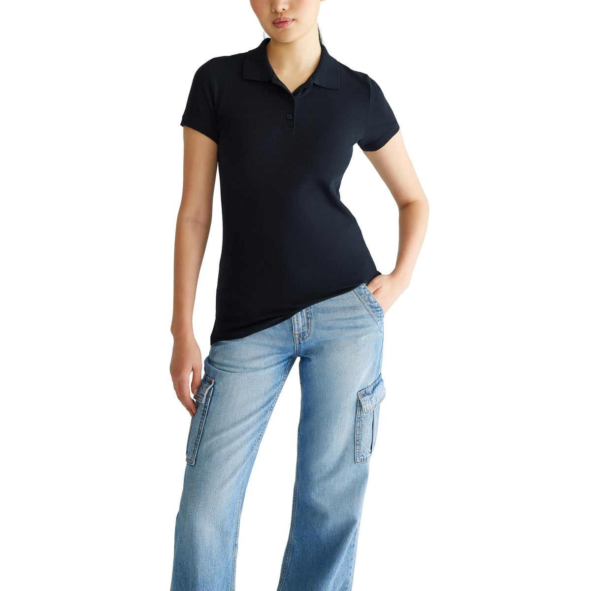 AEROPOSTALE Women's Aero Uniform Polo Short Sleeve