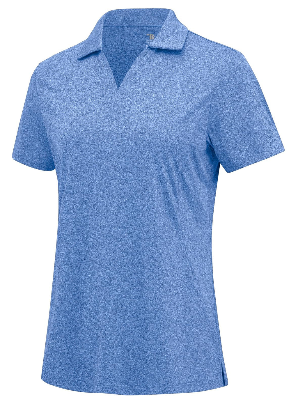 Rdruko Women's Golf Shirts Short Sleeve Dry Fit Polo V Neck Collared Shirts