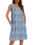 Ekouaer Cotton Nightgowns for Women Tank Sleeveless Night Gowns