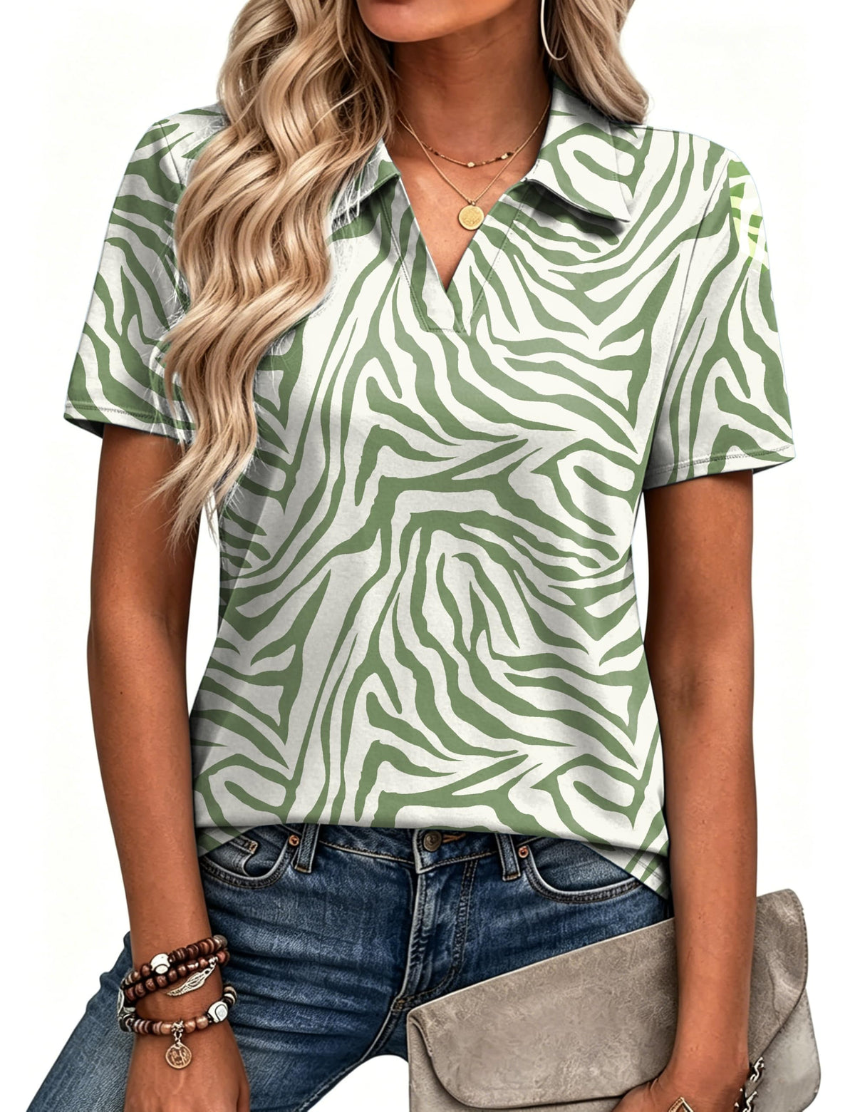 Alaroo Polo Shirts for Women Golf Short Sleeve Summer Tops