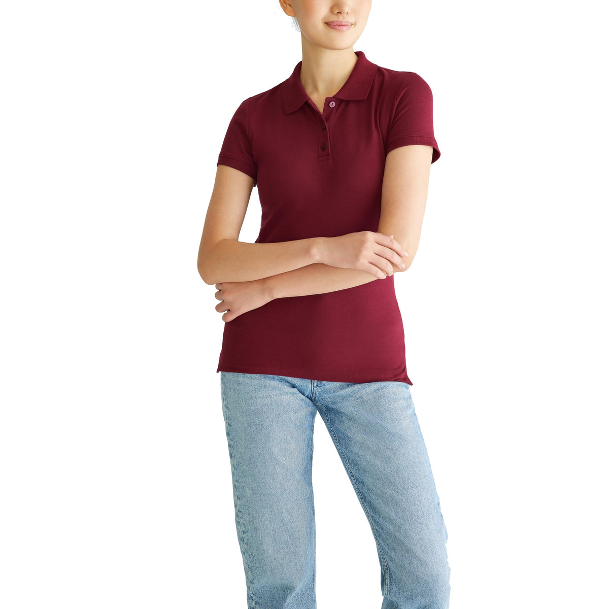 AEROPOSTALE Women's Aero Uniform Polo Short Sleeve