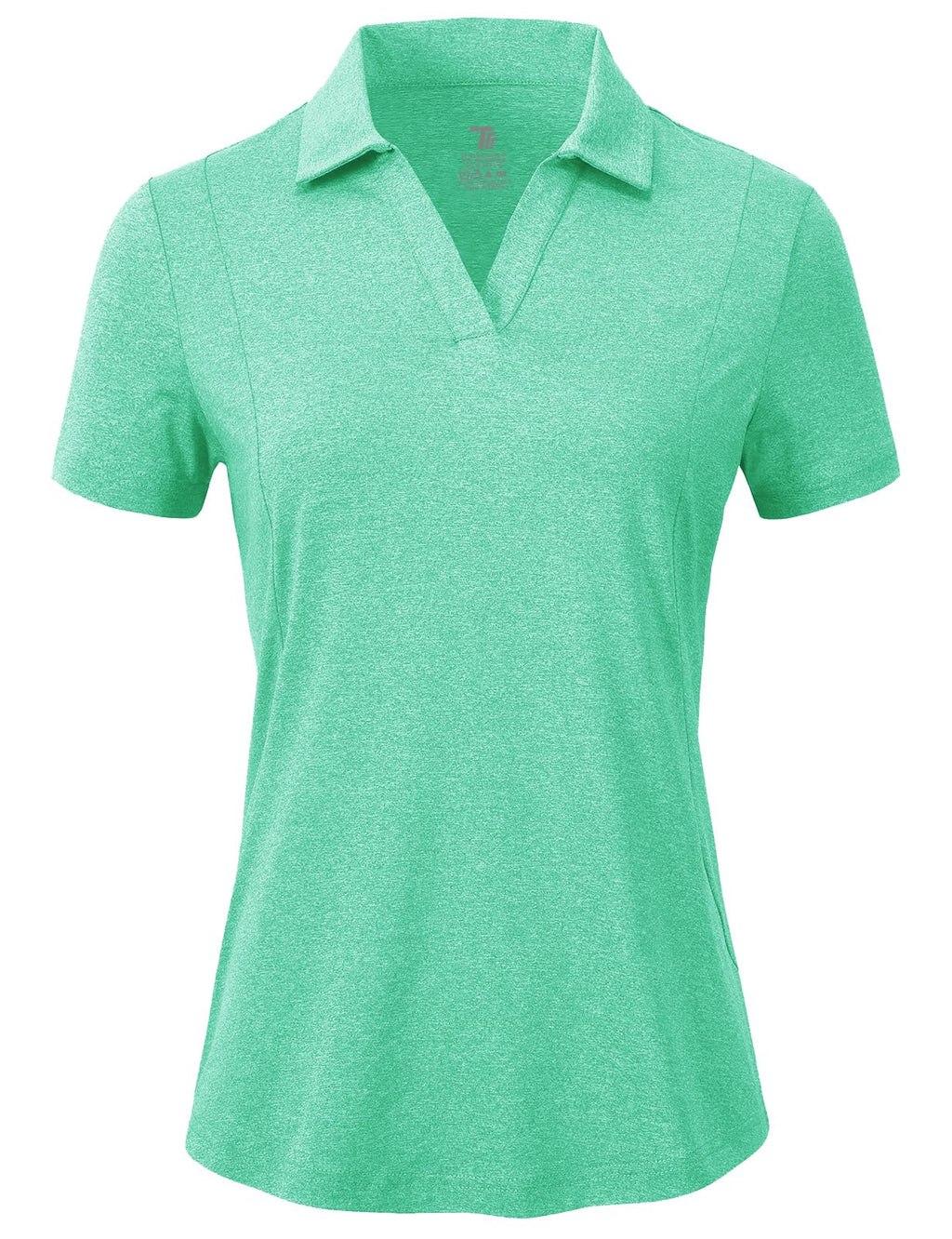 BGOWATU Women's Short Sleeve Golf Tennis Polo Shirts V Neck Collared Workout Tops UV Protection Dry Fit