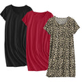 Ekouaer Cotton Nightgowns for Women 3 Pack Sleepshirts Tshirt Night Gown