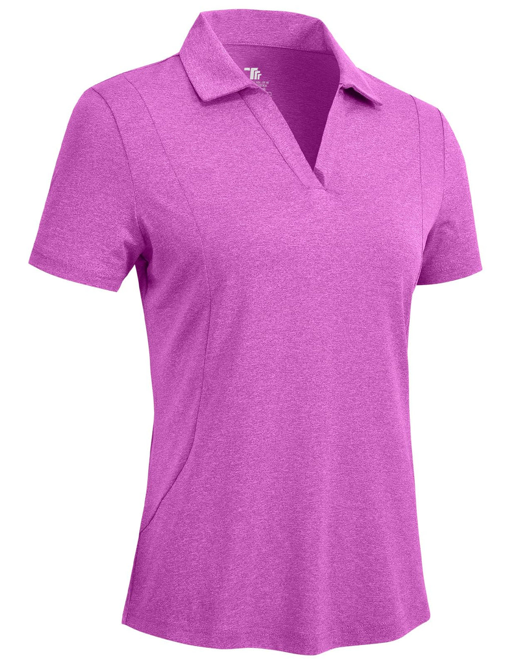 Rdruko Women's Golf Shirts Short Sleeve Dry Fit Polo V Neck Collared Shirts