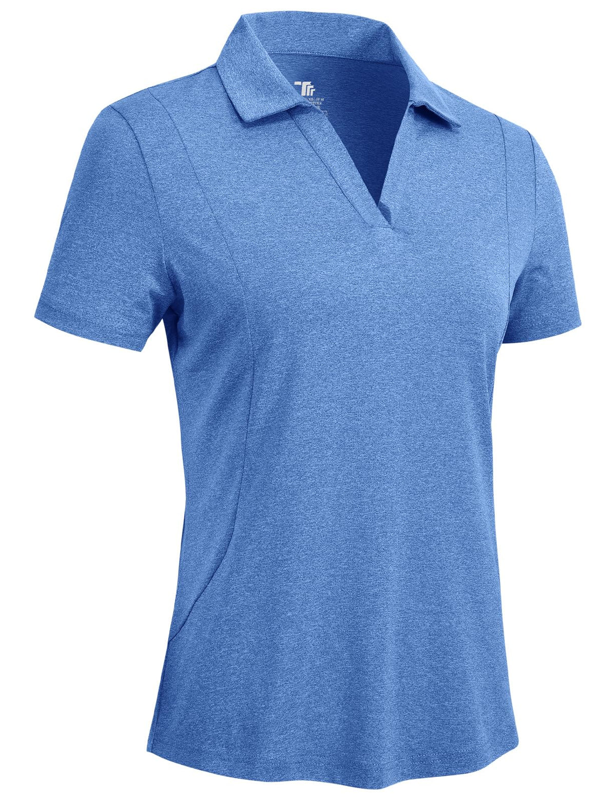 Rdruko Women's Golf Shirts Short Sleeve Dry Fit Polo V Neck Collared Shirts