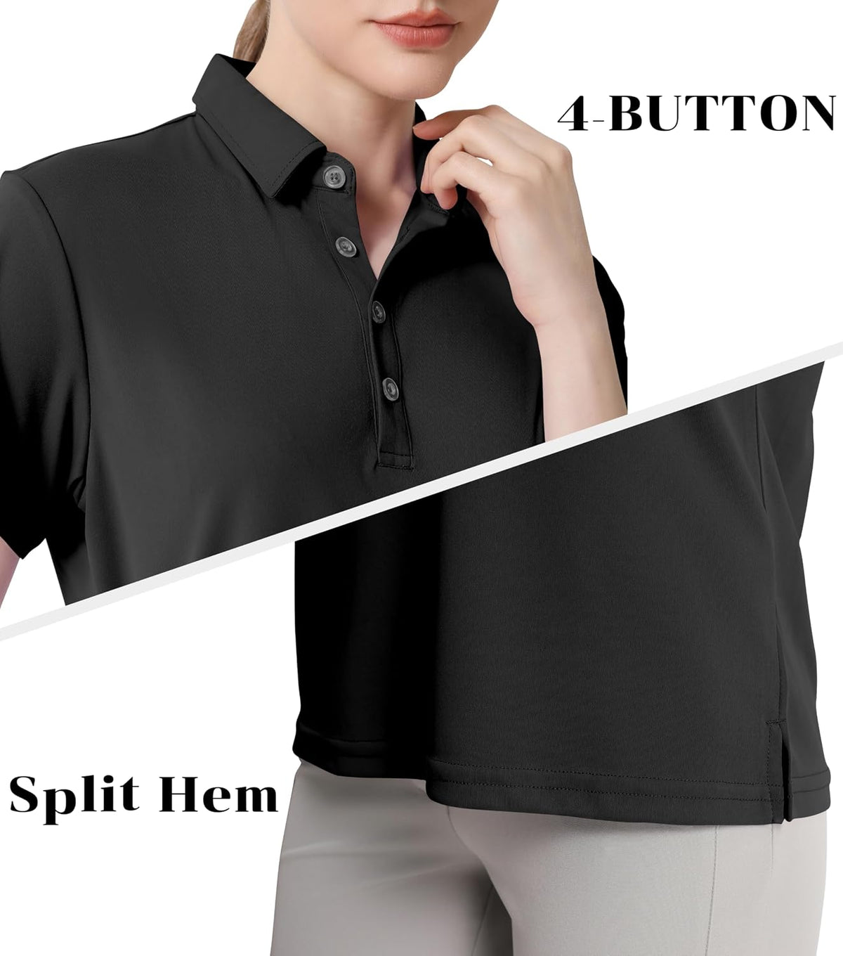 Women's Polo Shirts UPF 50+ Quick Dry Short Sleeve Collared Golf Shirt