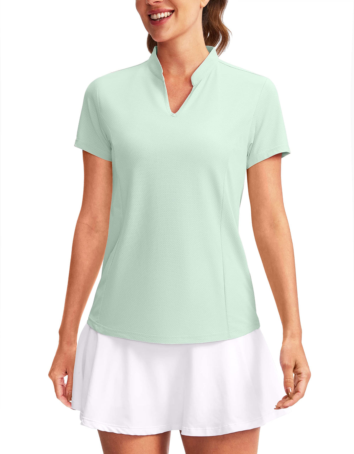 Obla Women's Golf Polo Shirt V-Neck Short Sleeve