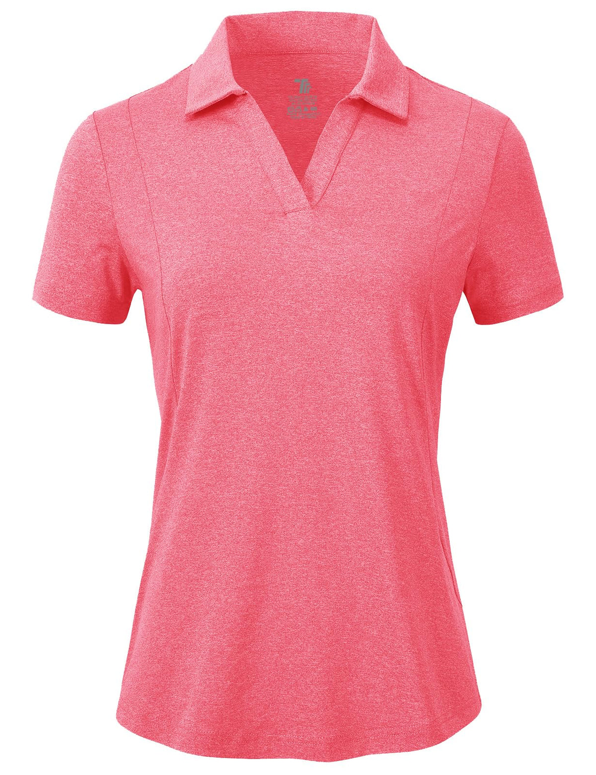 BGOWATU Women's Short Sleeve Golf Tennis Polo Shirts V Neck Collared Workout Tops UV Protection Dry Fit