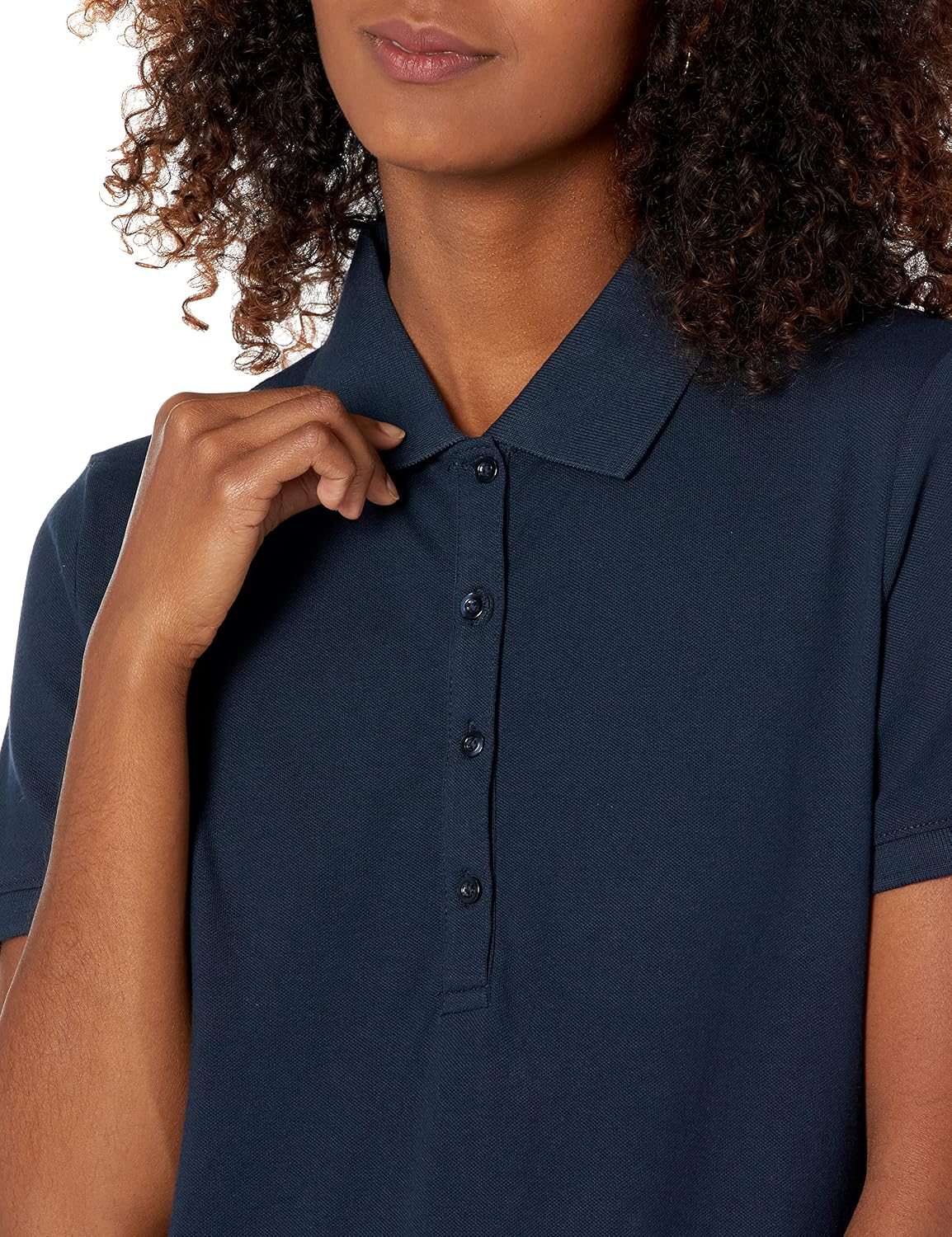 Amazon Essentials Women's Short-Sleeve Collared Polo Shirt (Available in Plus Size)