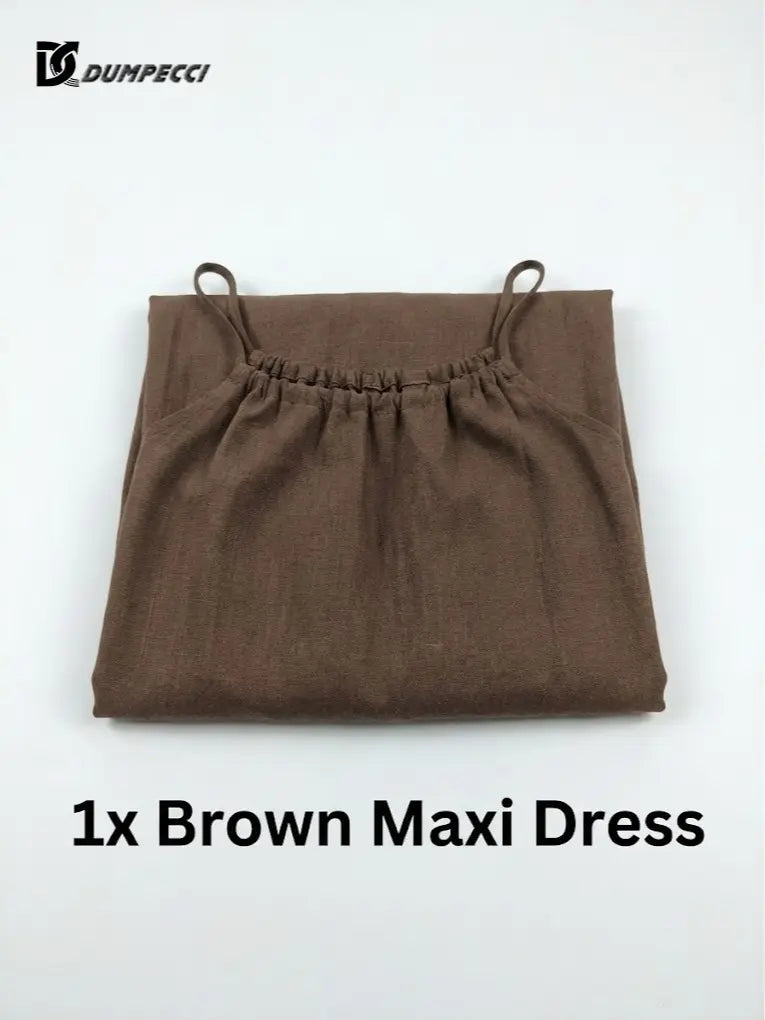 Women's Sleeveless Backless Nightie - Loose-Fit Oversized Nightdresses, Homewear Loungewear, Beach Cover-Up, Multiple Colors & Sizes Available